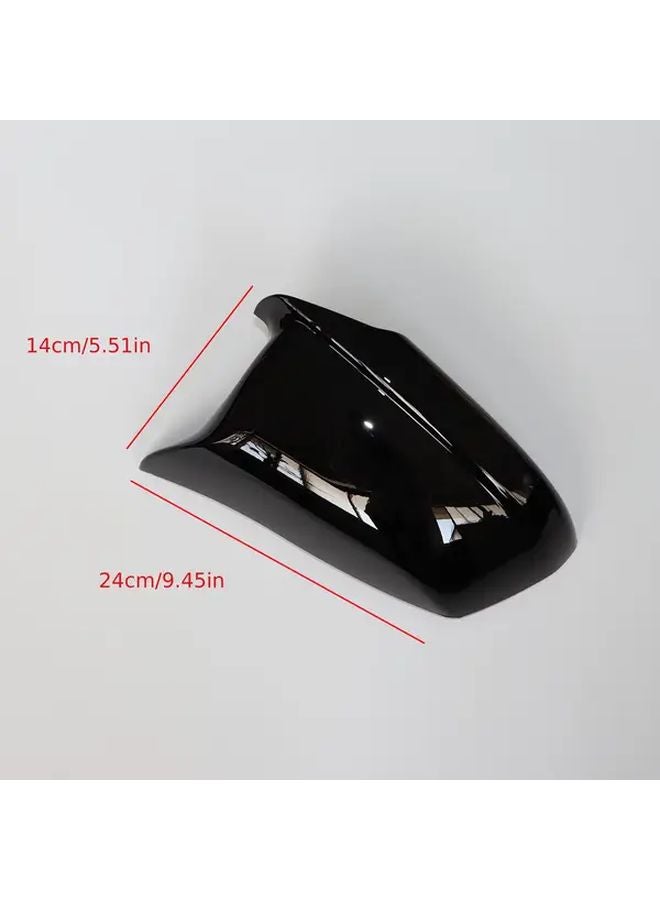 F10 تعديل مرآة المرحلة المبكرة مرآة سوداء لامعة بديلة غلاف المرآة 2 قطعة - Image 2